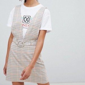 BERSHKA Plaid Dress (S)